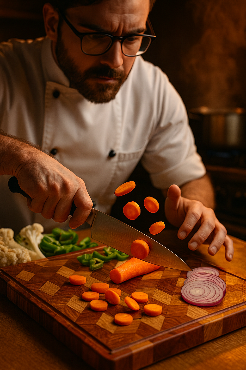 Terra Premium Wood Cutting Board – Reversible Butcher Block for Kitchen with Deep Juice Groove – Durable 15x11 Board for Meat, Veggies & Charcuterie