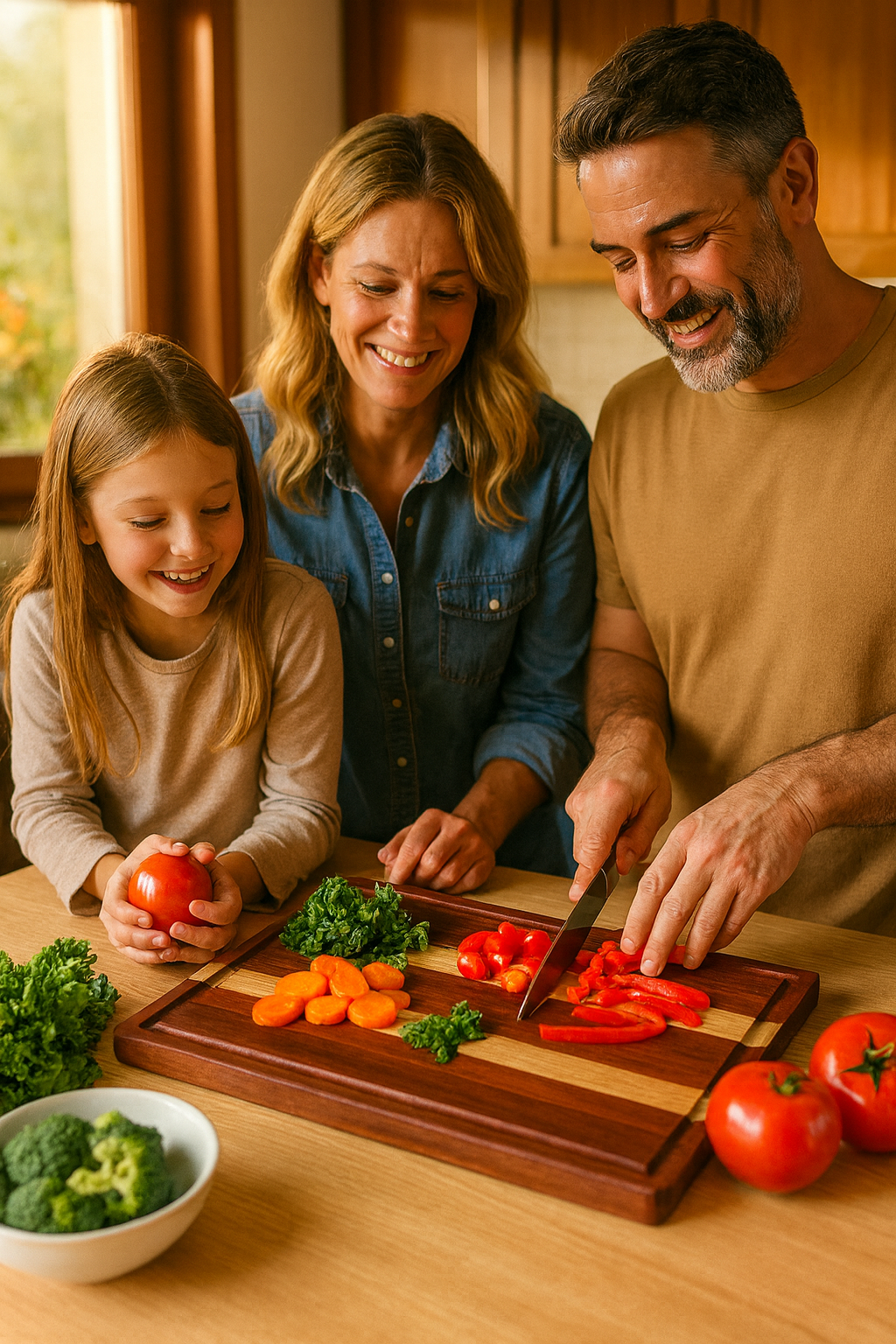Terra Wood Cutting Board for Kitchen  Heavy Reversible Butcher Block with Juice Groove for Cutting Meat and Juicy Veggies Easily