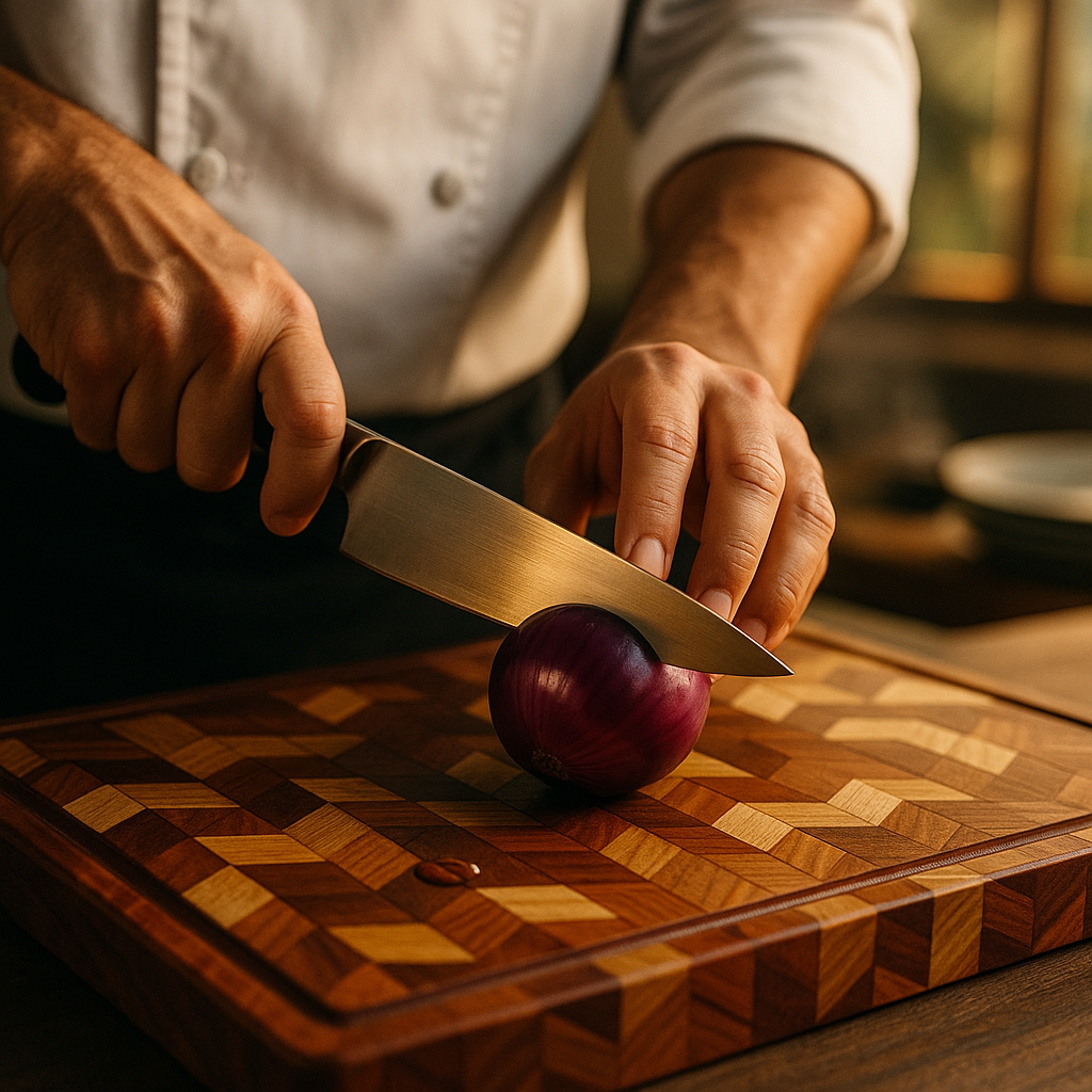 Terra Premium Wood Cutting Board – Reversible Butcher Block for Kitchen with Deep Juice Groove – Durable 15x11 Board for Meat, Veggies & Charcuterie